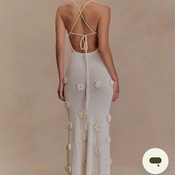 Meshki Cream Floral Maxi Skirt - Picture 2 of 5